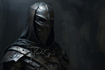 the faceless knight in armor