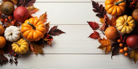 Naklejka na ściany i meble Thanksgiving celebration, generative Ai