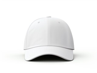 White cap front view isolated mockup | Generative AI
