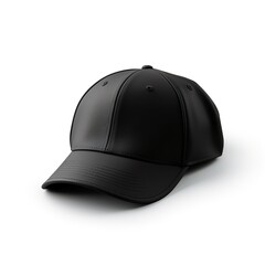 Black cap front view isolated mockup | Generative AI