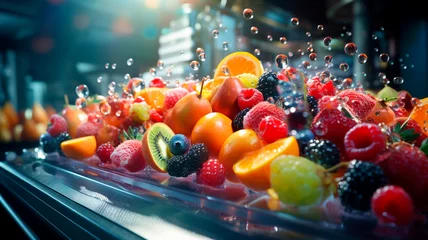 Foto op Plexiglas Realistic photography Food and beverage industry. Generative AI © Yuriy Maslov