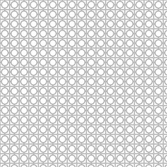 black line interlocking circles and square vector seamless background pattern