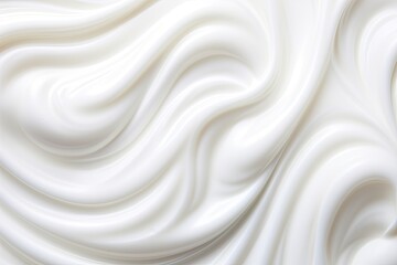 White lotion with a moisturizing texture for applying skin care cosmetics