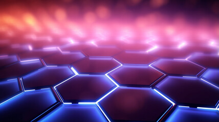 Obraz premium abstract hexagons background
