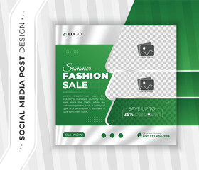 Fashion sale offer social media post design
