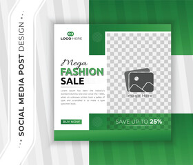 Fashion sale offer social media post design