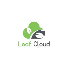 Cloud computing icon vector logo design template.
