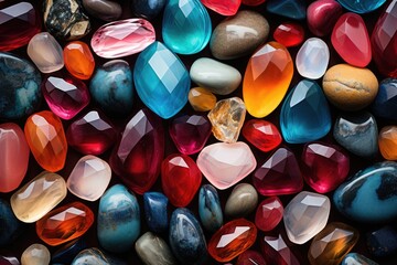 close up of gems