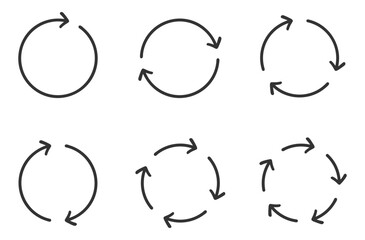 Collection arrows vector background black and white symbols. Different arrow icon set circle