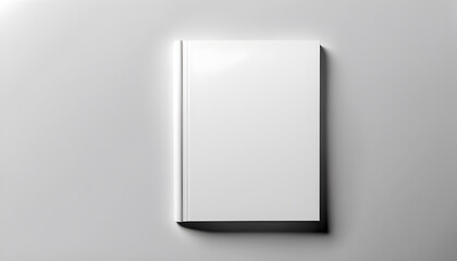 Blank book template with on white background - obrazy, fototapety, plakaty