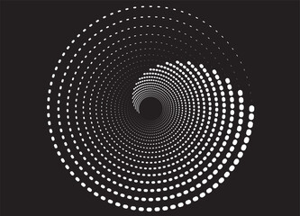 black and white spiral , vector , arts, abstract