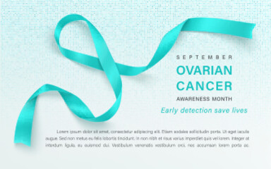Ovarian Cancer awareness month horizontal banner