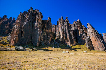 Huayllay Stone Forest, rocks eroded by the wind over the years creating stone figures, is the perfect place to practice adventure sports and connect with nature. Cerro de Pasco - Peru