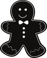 vector illustration of Christmas cookies on a transparent background