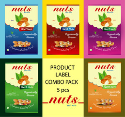 Nuts Label, Nuts packaging, Label Nut, Label and Packaging, organic food, Natural Food pack, Manufacture labeling, premium label, Bottle Pack, Bottle Mockup, Jar mockup