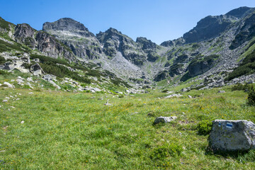 Landscape of Rila Mountain near Malyovitsa peak, Bulgaria