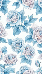Flower Decoration with Baby Blue and Baby Pink Roses