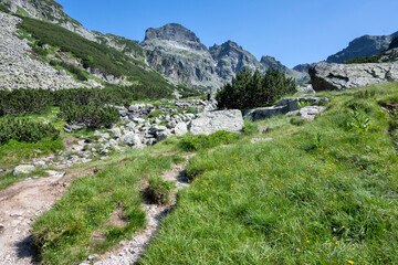 Landscape of Rila Mountain near Malyovitsa peak, Bulgaria