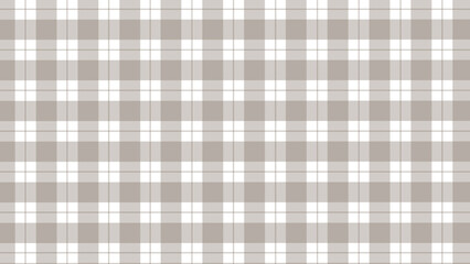 Brown-grey and white plaid fabric texture as a background	