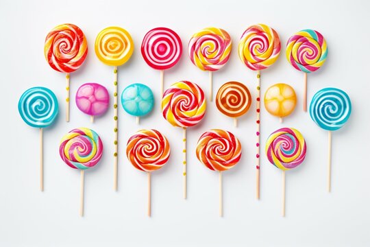 lollipops candies and sugar jelly multi colored, colorful sweets