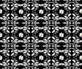 Fototapeta premium seamless damask pattern