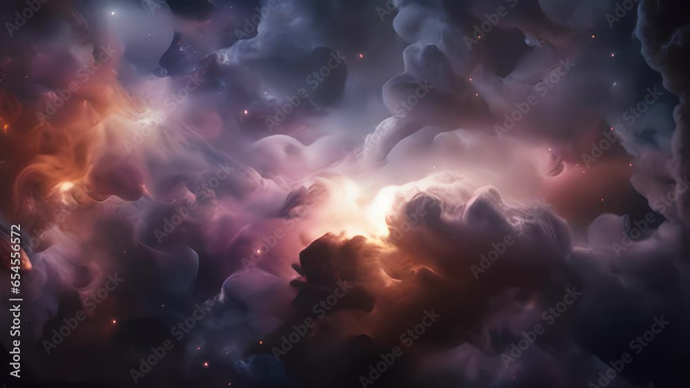 Wall mural in this captivating space image, wisps of interstellar winds carve out intricate structures within a