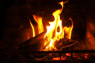 Heat energy heap closely, red and yellow, thermal energy at the fuel point during the night, lights...