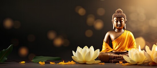 Obrazy na Plexi  Buddhas Vesak festivities lotus included