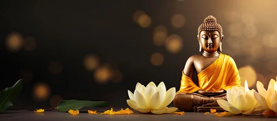 Foto op Canvas Buddhas Vesak festivities lotus included © TheWaterMeloonProjec
