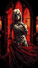 skeleton bride