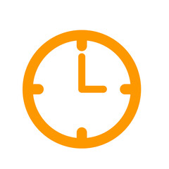 Orange clock icon