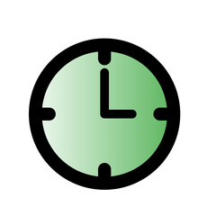 Green clock icon