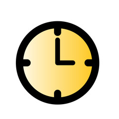Gold clock icon