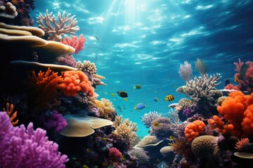 Fototapeta na wymiar colorful coral reefs