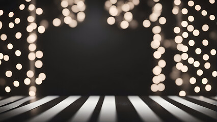 Blurred background with bokeh lights. 3d rendering.