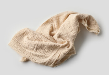 crumpled cotton napkin