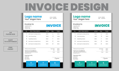 invoice template design 