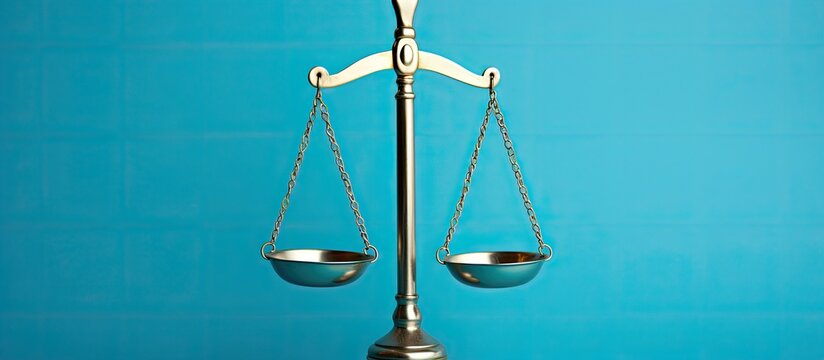 Gender equality symbolized by card with equal sign male and female symbols on blue background seen from above
