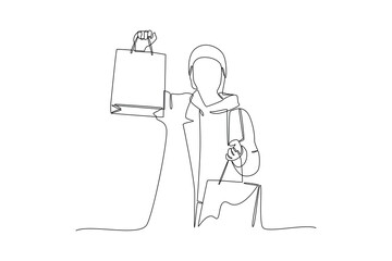 Continuous one line drawing Black Friday concept. Athletes playing with ball. Doodle vector illustration.