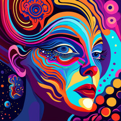 Surreal Face Painting