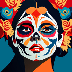 Fototapeta premium Surreal Face Painting