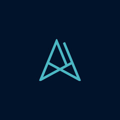 Modern Creative Abstract Triangle Logo Design Vector Stock