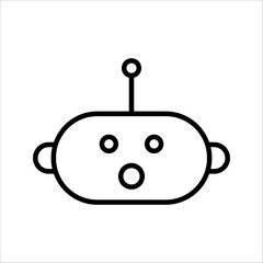 Chatbot icon. Line vector. Isolate on white background.