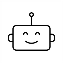 Chatbot icon. Line vector. Isolate on white background.