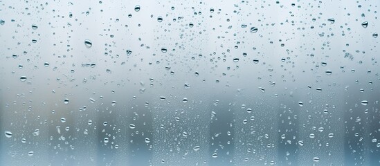 Moisture on window Fogged up plastic frame close up High humidity indoors Insufficient air circulation enclosed space