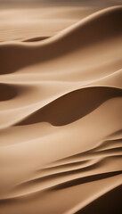 abstract background of wavy folds of brown paper. close up
