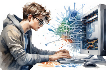 person working on computer
Generative AI
