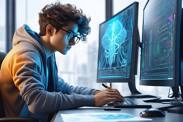 person working on laptop
Generative AI