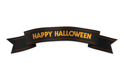 Happy Halloween Banner Title Element