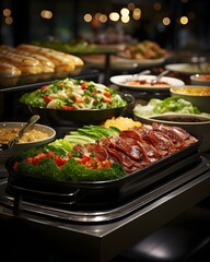 Exquisite Buffet Extravaganza: An Upscale Culinary Display